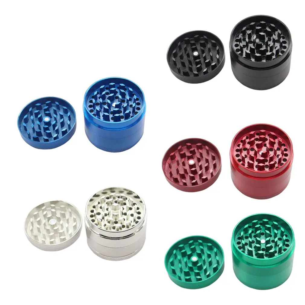 

Metal flat 4-layer zinc alloy grinder Special Mini Tobacco Crusher & Tobacco Herb Spice Grinder Herbal Alloy Smoke Crusher