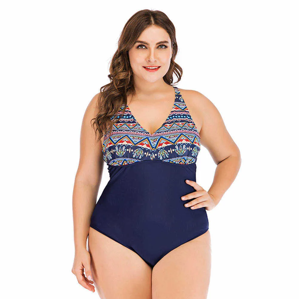 JOYMODE Монокини купальник Maillot Цельный боди большой размер 5XL пляжная одежда женский бразильский купальник винтажный комбинезон - Цвет: Color 1