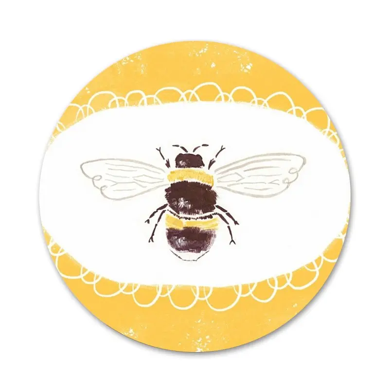 Значки с золотыми сотами медовыми пчелами значки металлические для украшения