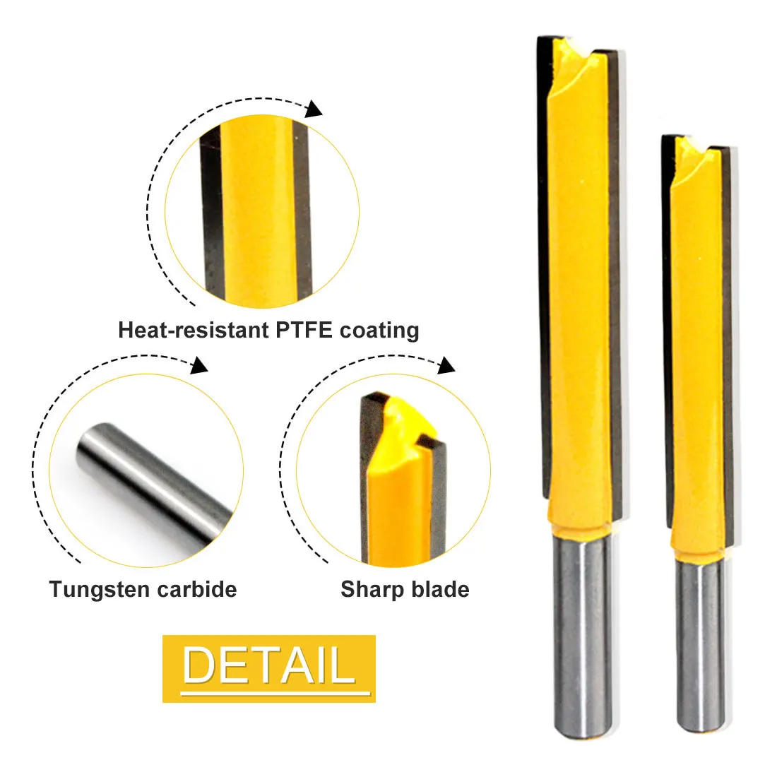 

CNC 8mm" Shank Long Cleaning Bottom Router Bit Cutter Woodworking Clean Bits