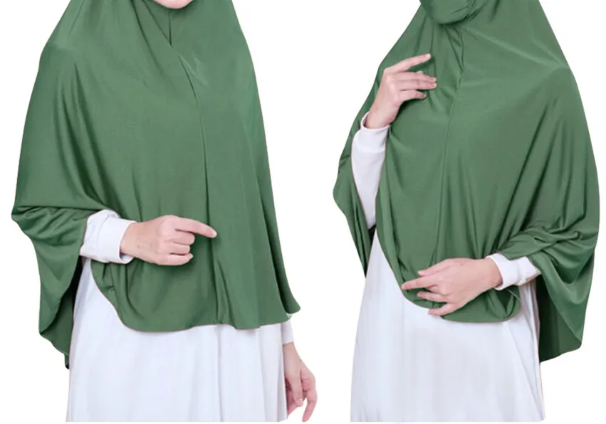 

Islam Muslim Women Khimar Prayer Hijab Long Scarf Solid Color Jilbab Islamic Clothes Ramadan Saudi Arabia Jewish Turban Niqab