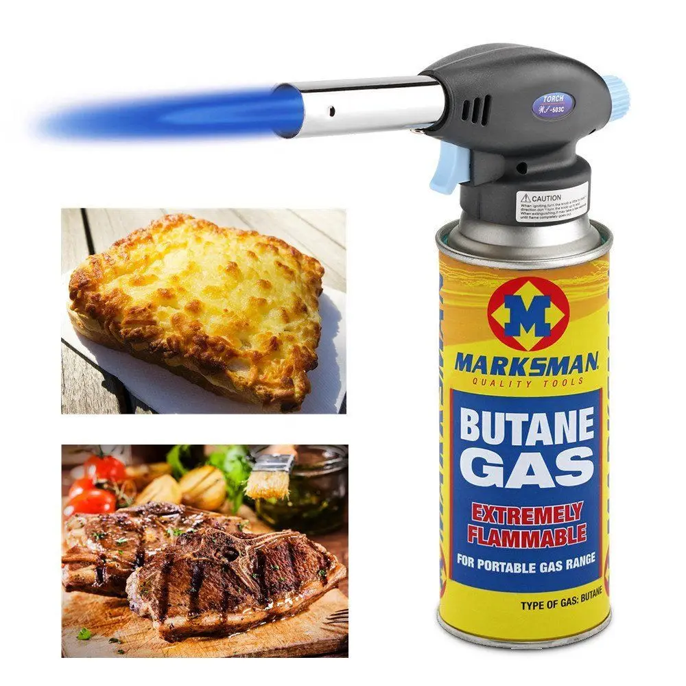 Безопасная медная газовая горелка с электронным поджигом бутановый пистолет