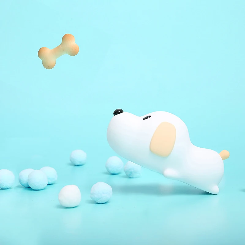 Ночники с мультяшным щенком для детской комнаты прикроватная кровать детская