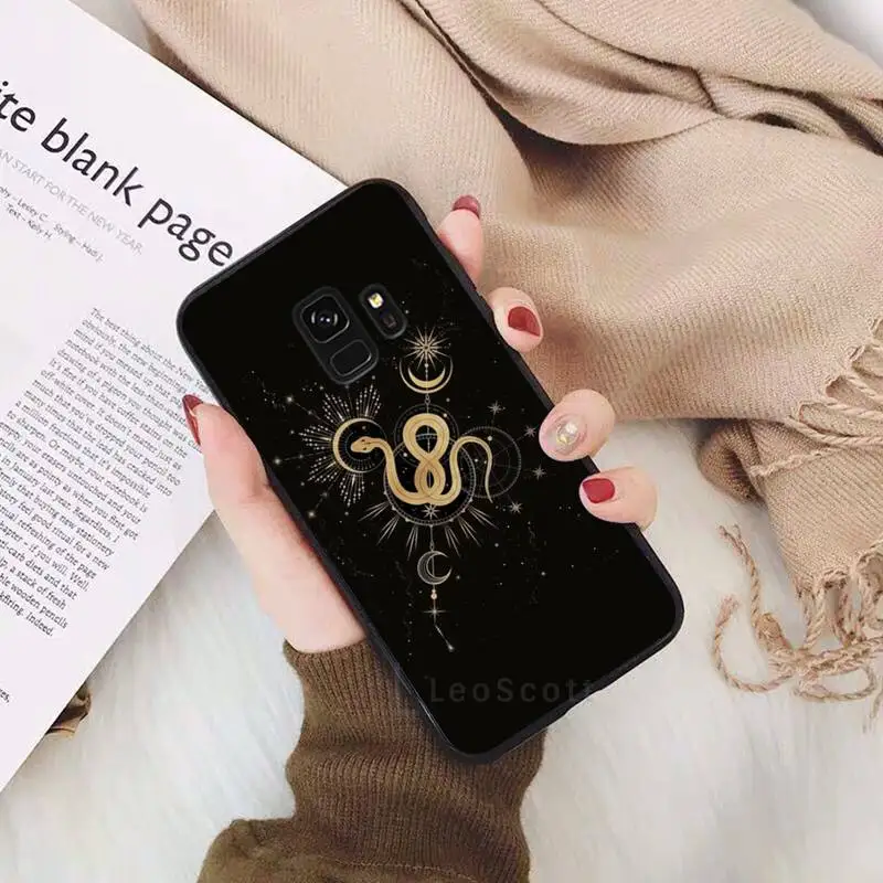 

Art Sun Flowers Snake Moon Phone Case For Samsung Galaxy S5 S6 S7 S8 S9 S10 S10e S20 edge plus lite
