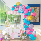 Гавайская гирлянда с воздушными шарами, тропические Гавайские украшения для летней вечеринки, искусственная цепь, детский душ