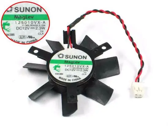 

SUNON 125010VX-A 11.MS.B3535.X.GN DC 12V 2.3W 45x45mm Server Fan