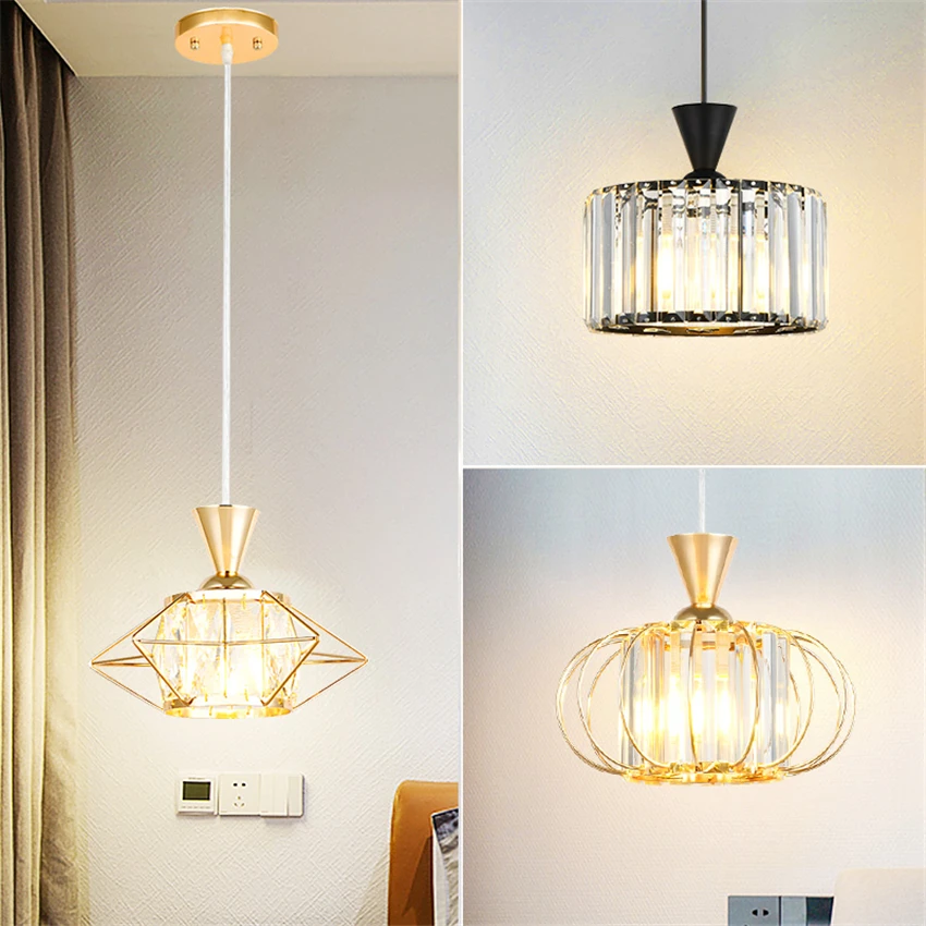 Хрустальные подвесные светильники в скандинавском стиле современная люстра для