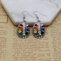 new charm marker painting edition artist earrings pigment edition earrings creative personality ms gift jewelry