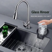 automatic cup washer high pressure nozzle faucet glass rinser bar coffee pitcher cleaning washing tool home kitchen accessories