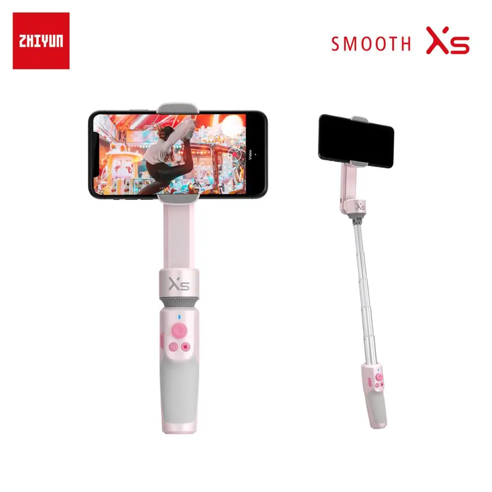 Селфи палка Zhiyun Smooth XS монопод для смартфона Ручной Стабилизатор iPhone 12 Pro Mini 11 X Xiaomi