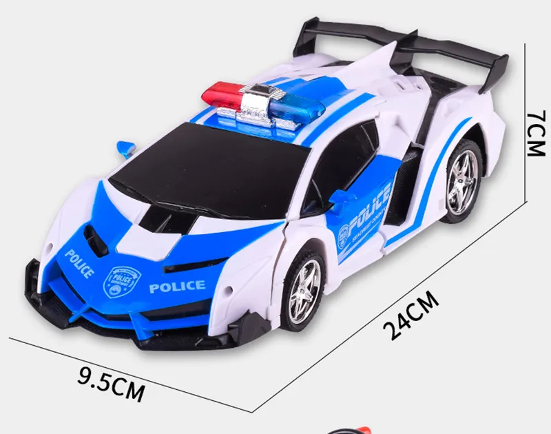 Светодиодный светильник Rc автомобиль трансформации робот автомобиля 1:18