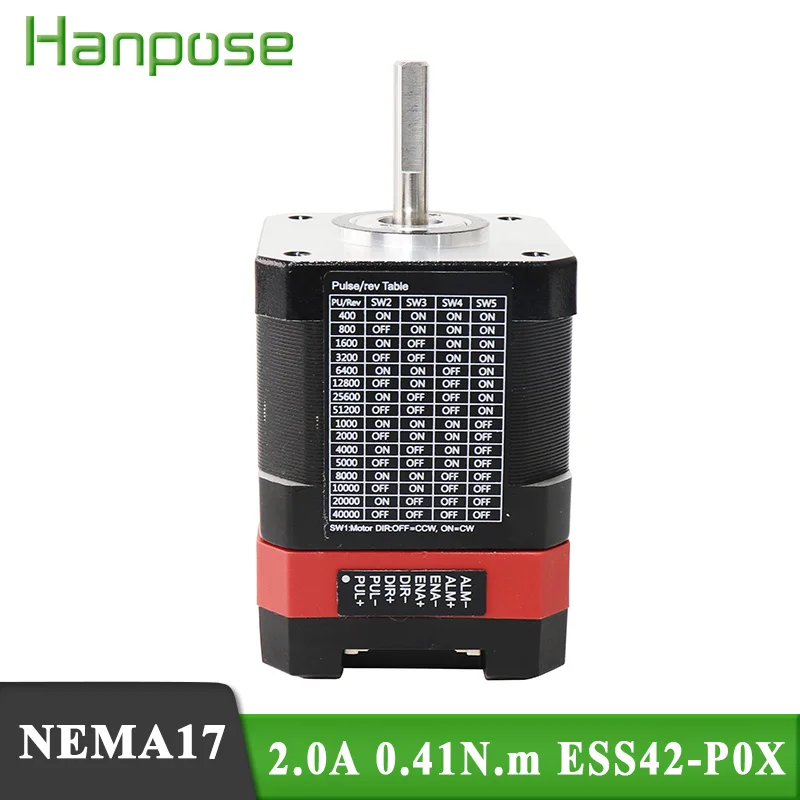 Servo stepper motor Nema17 2.0A 0.41Nm ESS42-P0X-40MM closed loop integrated motor with driver for 3D printer accessories