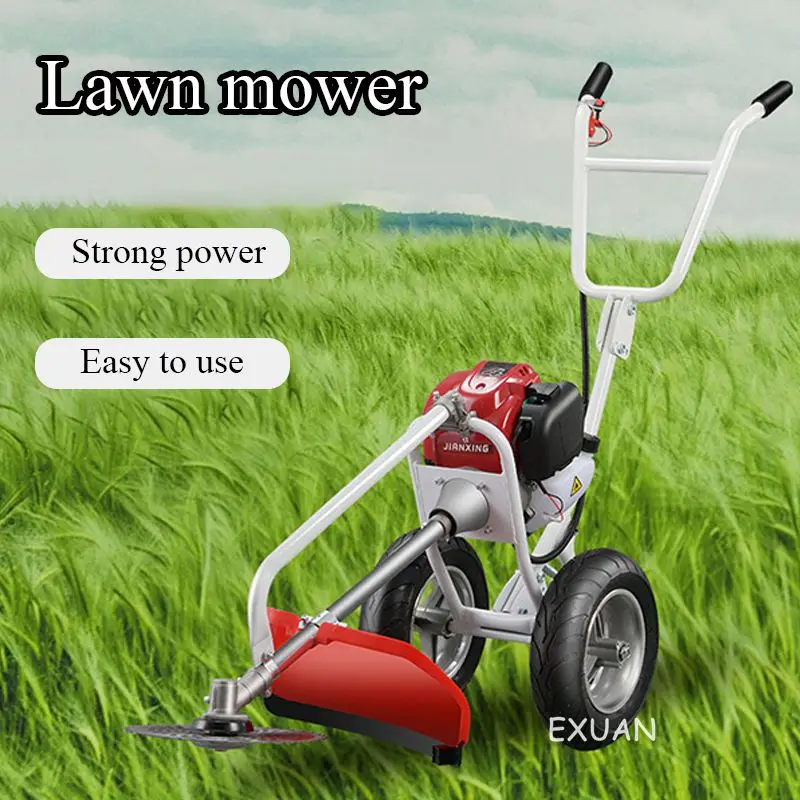 Бытовой ручной нажимная газонокосилка Портативный бензиновый культиватор