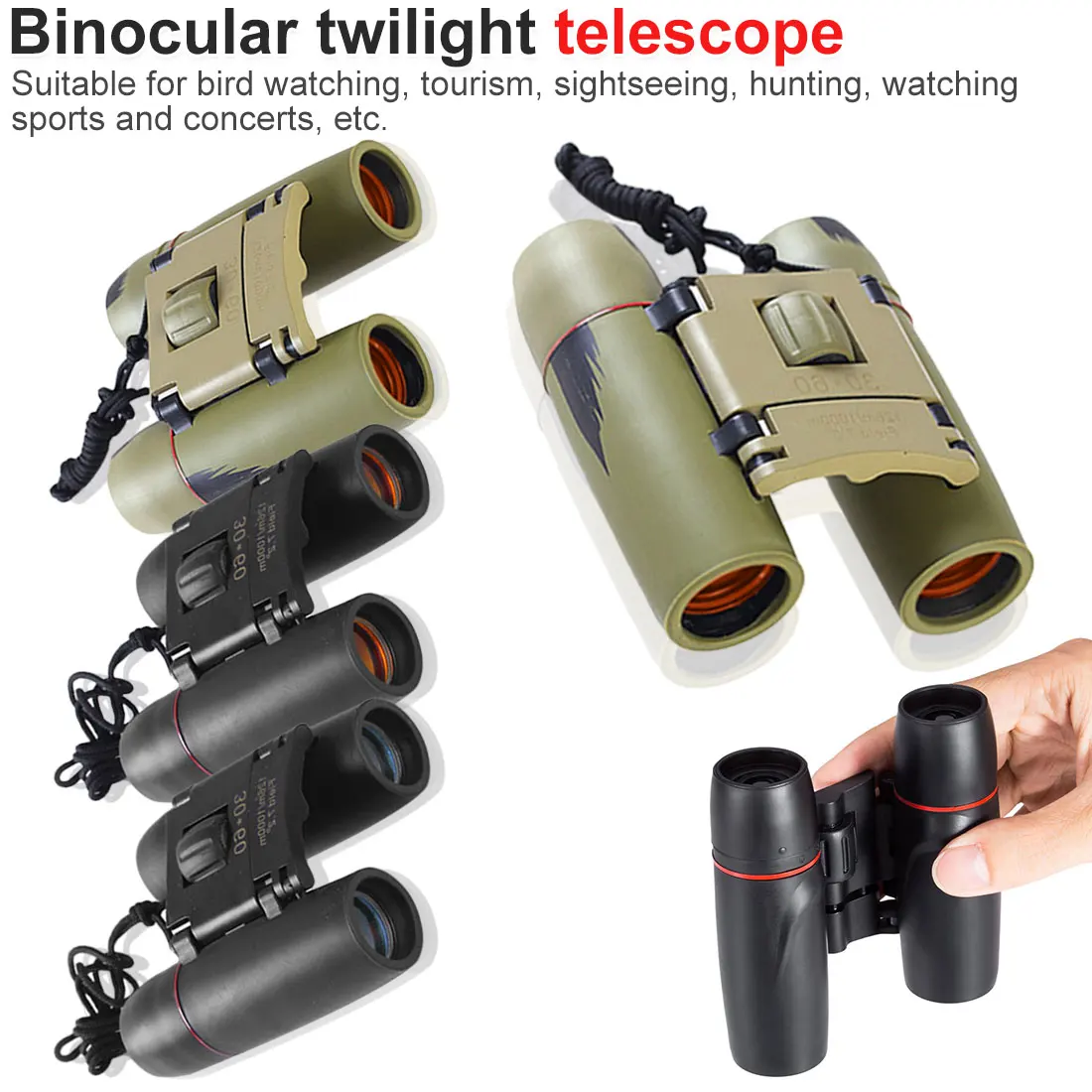 Телескоп ночного видения для использования вне помещения телескоп 30x60