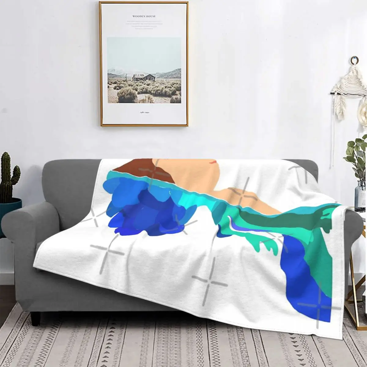 

Manta de lino a cuadros con capucha para cama, para cama colcha, ropa de cama, ropa de cama