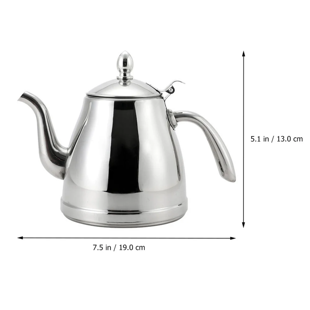 

1Pc Stainless Steel Teakettle Portable Boiling Teapot Practical Water Kettle