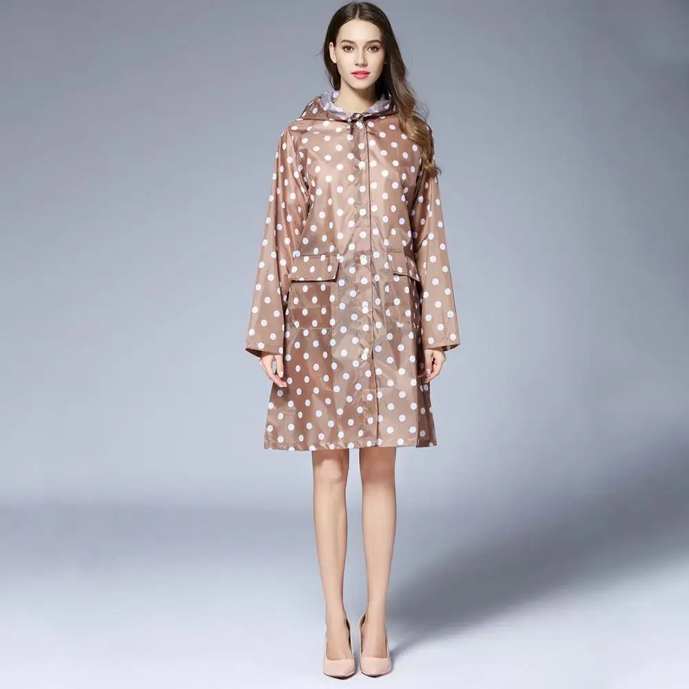 Женский непромокаемый дождевик с капюшоном 29 дюймов | Дом и сад