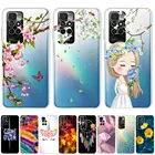 Чехол для Xiaomi Redmi 10, чехол для Redmi10, чехол для телефона, прозрачный силиконовый бампер, противоударный мягкий чехол из ТПУ для Redmi 10