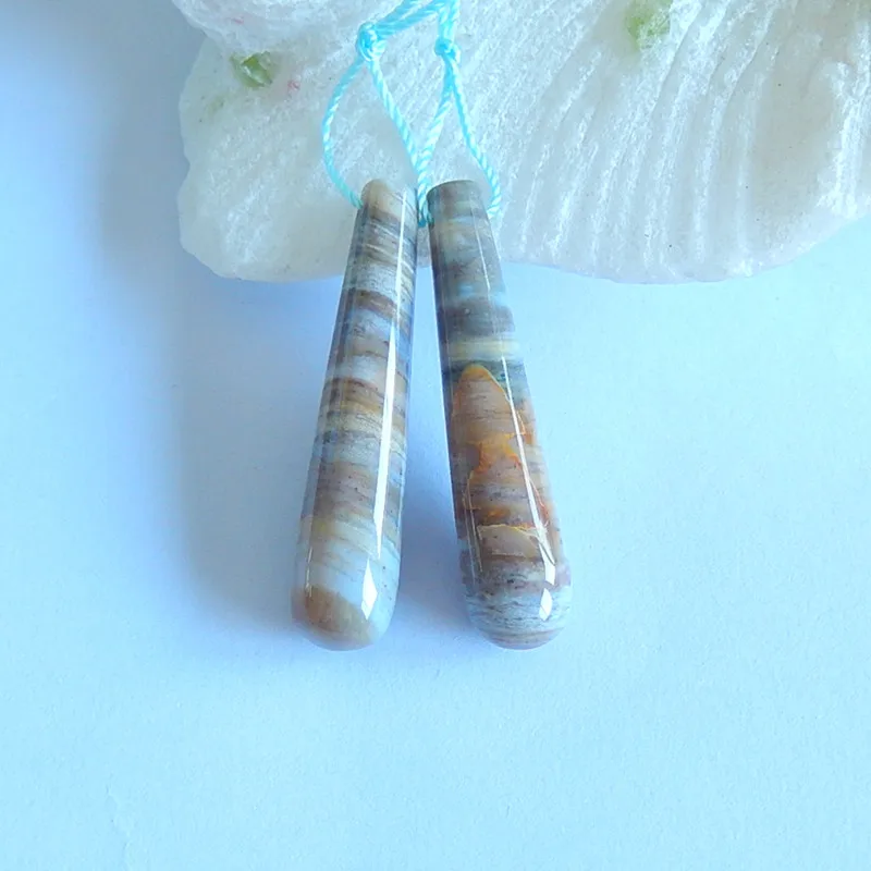 

Fashion jewelry Agate Earring, Jewelry accessories Earrings bead,40x9mm,9g