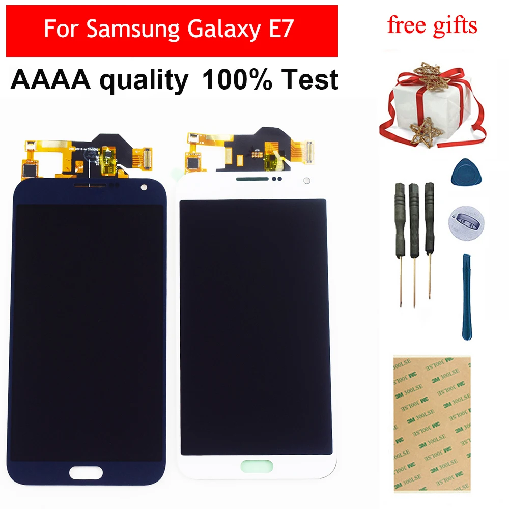 ЖК-дисплей для Samsung Galaxy E7 E700 E700F E7000 E7009 сенсорный экран дигитайзер датчик в сборе