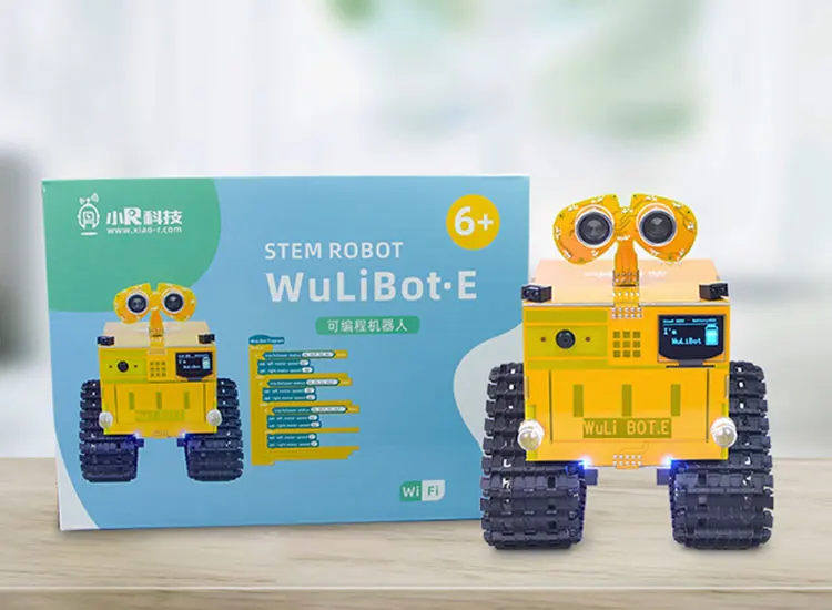 Высококачественный программируемый паровой робот XiaoR Geek WULI Bot Scratch + Mixly с