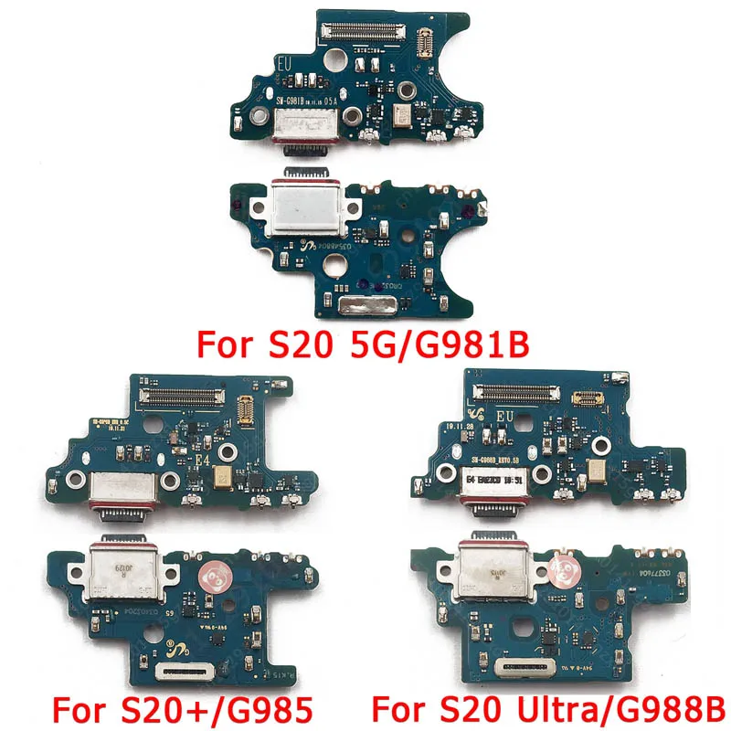 Оригинальный зарядный порт для Samsung Galaxy S20 5G Plus Ultra G981 G985 G988 USB зарядная плата PCB док