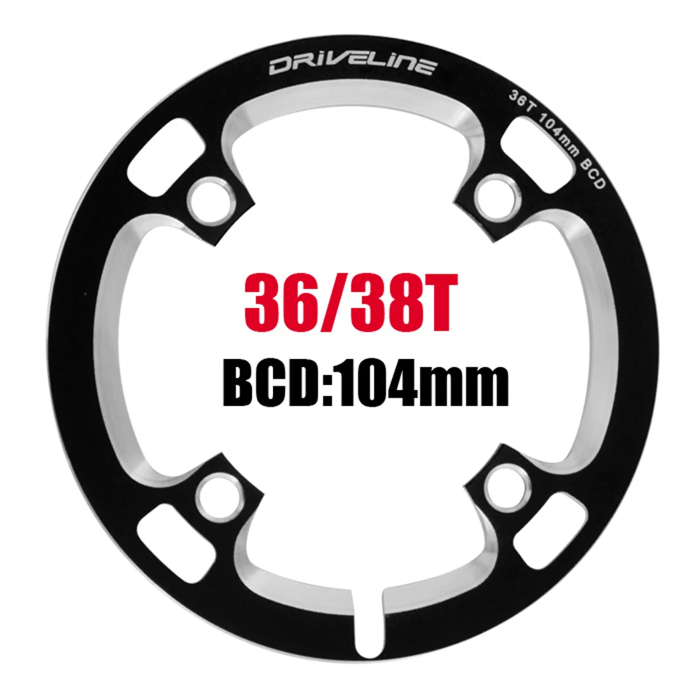 Новый алюминиевый BCD для горного велосипеда: 104 мм цепное колесо 42T 44T 48T защитная