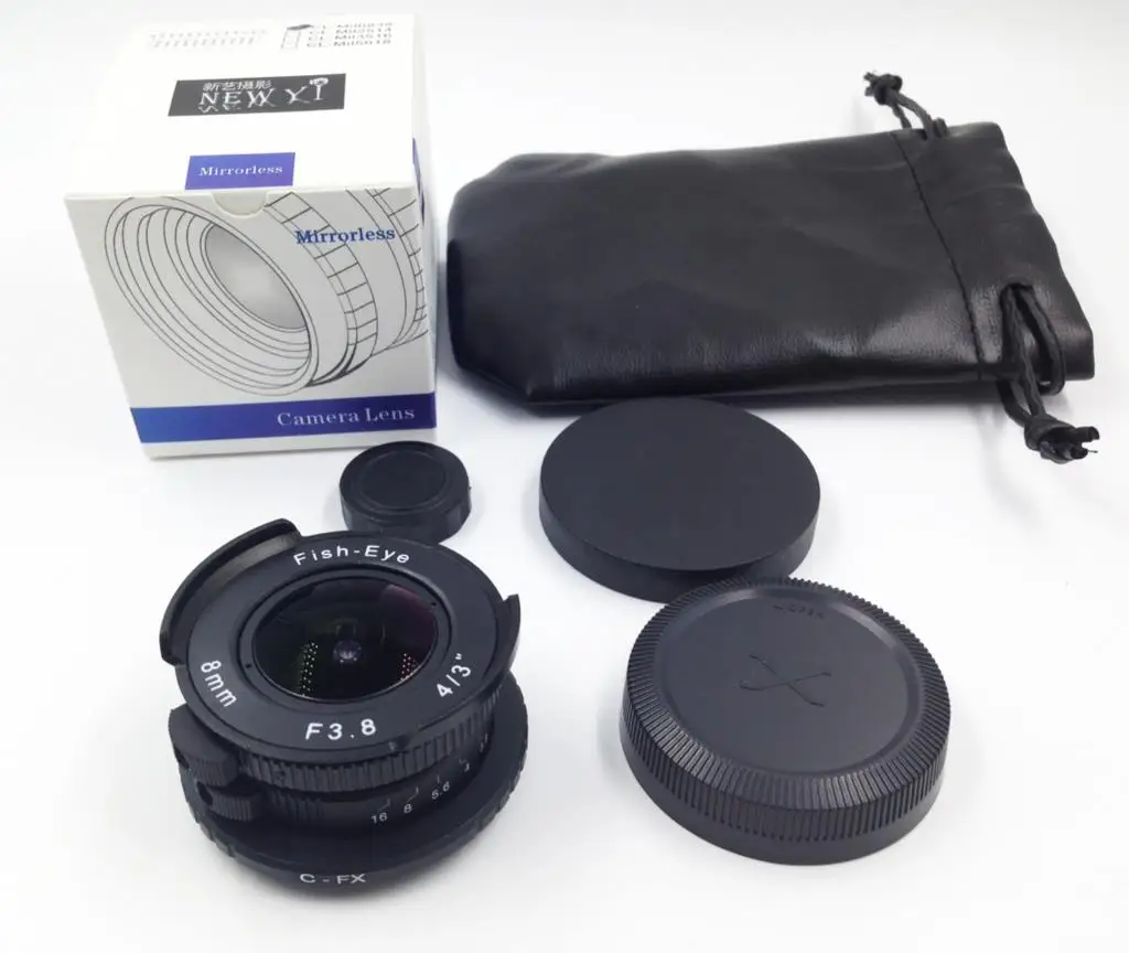 

8mm F3.8 CCTV TV Movie c mount Wide Angle Fisheye Lens for Fujifilm X-E2/X-E1/X-Pro1/X-M1/X-A2/X-A1/X-T1 mirrorless camera