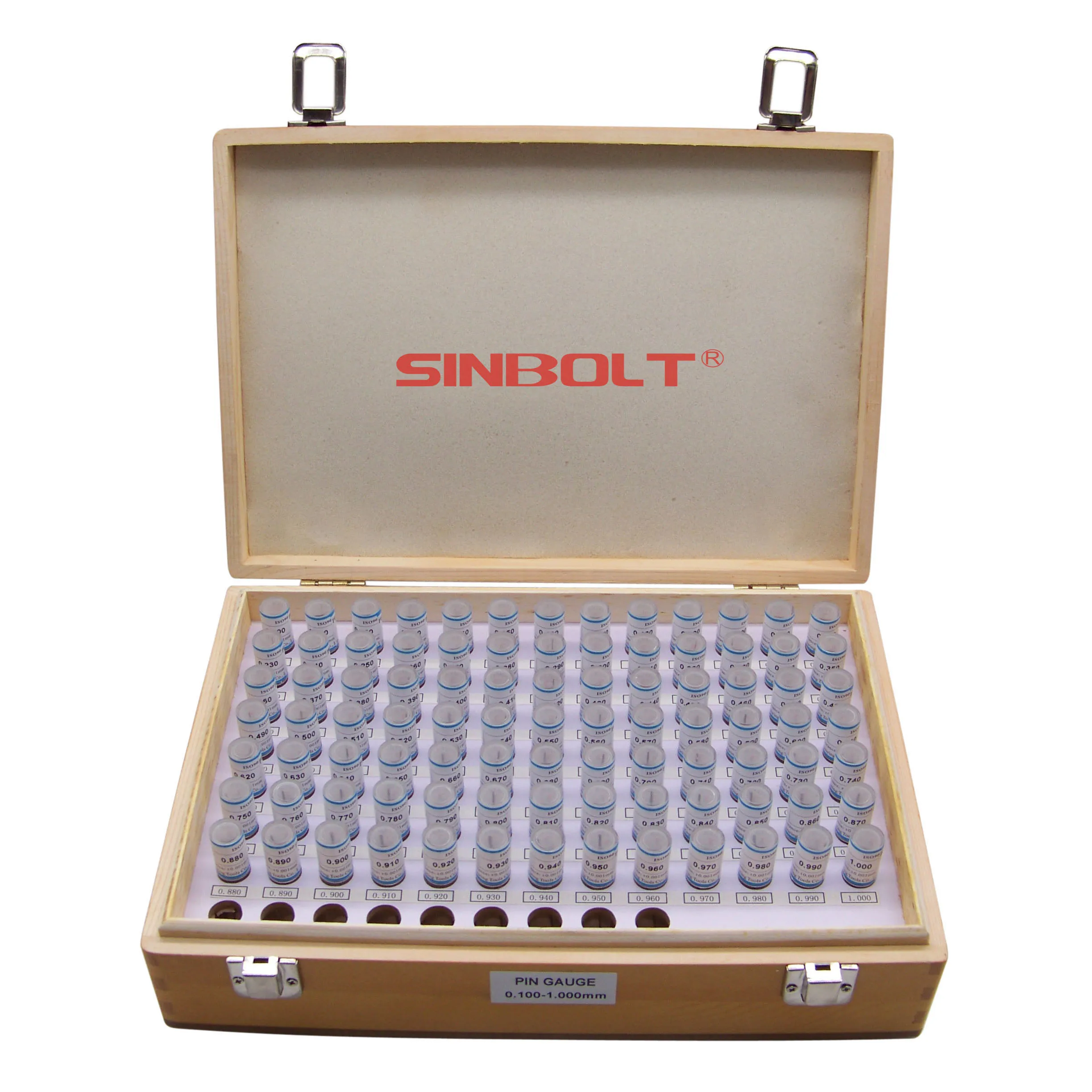 0.100mm--1.000mm 91pcs Sinbolt Plug pin gauge Set +Pin Gauge Handle fast delivery! |
