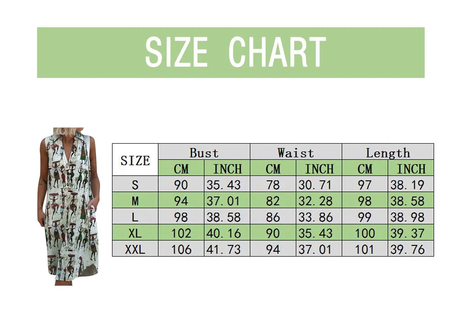 

Women Fashion V-Neck Retro Lapel Print Sleeveless Casual Loose Dress Summer Beach Holiday Vocation Deep V-Neck Vest Sundress