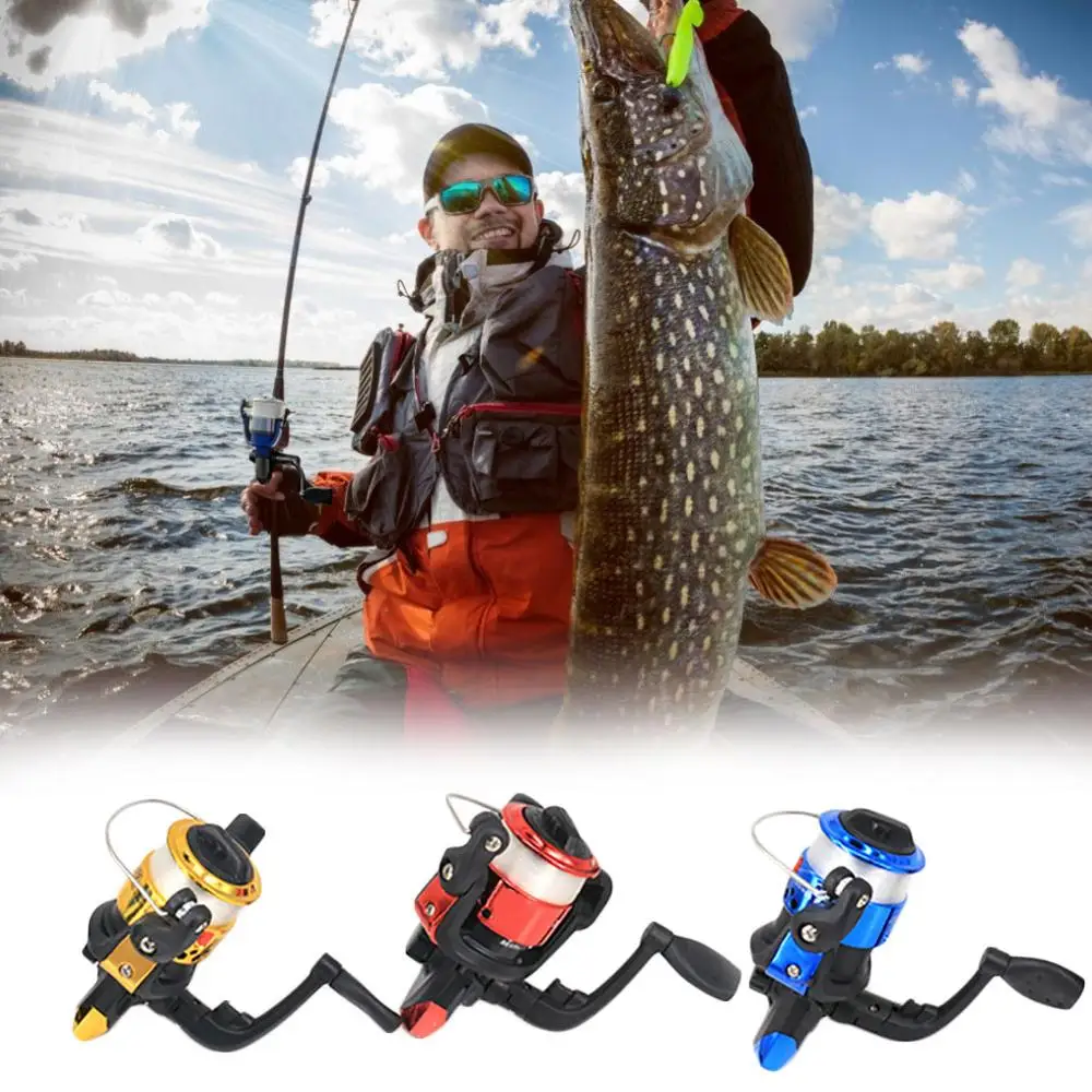 Мини катушка для подледной рыбалки спиннинговое колесо подшипники 3