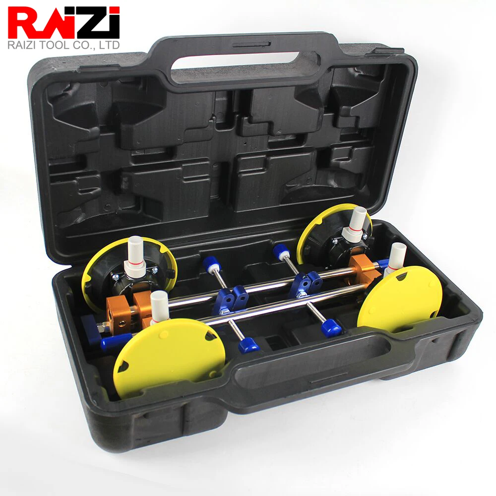 

Raizi 4.5inch Stone Seam Setter with Vacuum Suction Cups Small Slab Joining Rubber Sucker Stone Seamless Leveling Tool