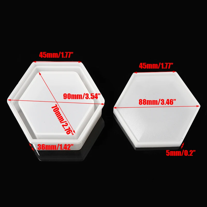 1 шт. Новые прозрачные силиконовые шестигранные ювелирные изделия ожерелье