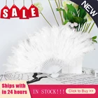 Веер Складной с перьями для Хэллоуина, Милая Фея, девушка, темный готический танцевальный веер, искусство, ремесло, подарок, украшение для свадебной вечеринки