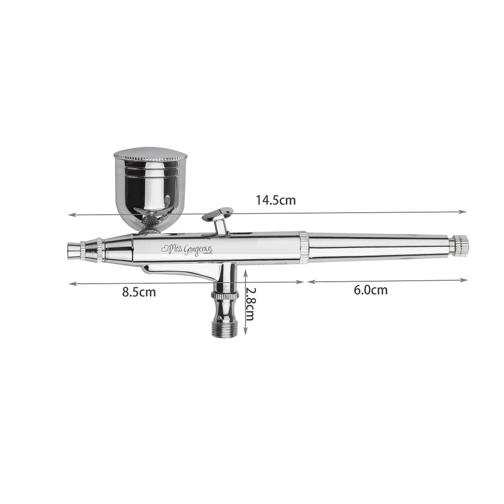 

Double-action Trigger Air Brush Kit 0.2mm/0.3mm/0.5mm Needle AirBrush Spray Gun for Body Paint Tattoo Art Nail Painting SP134T