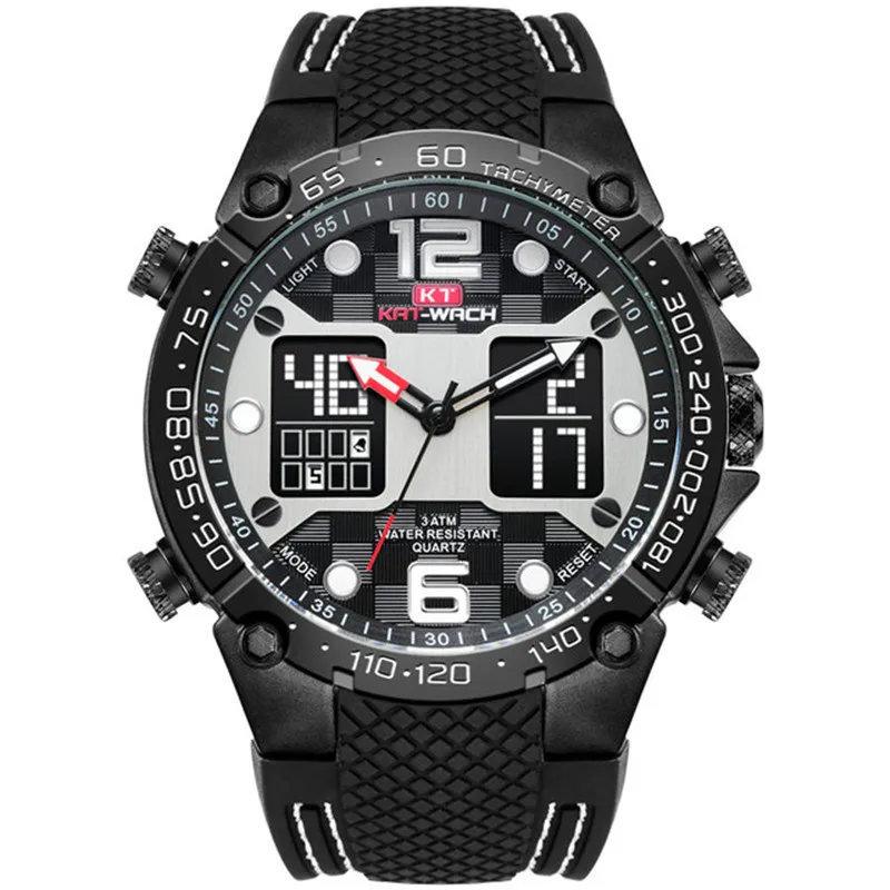 

2022 Fashion Quartz Watch Kat-Wach Mens Sports Watches Swim Diver Outdoor Digital Relojes 72 50M Waterproof Led Wristwatch Gift