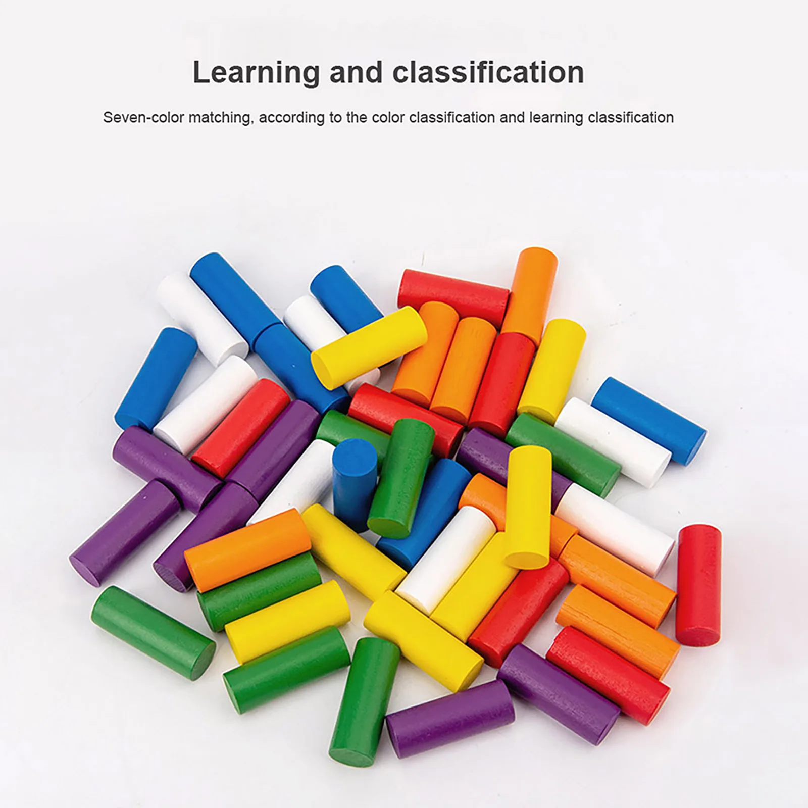 

Children's building blocks toy color sense integration stick finger grasping board 0.52 intelligence development discrimination