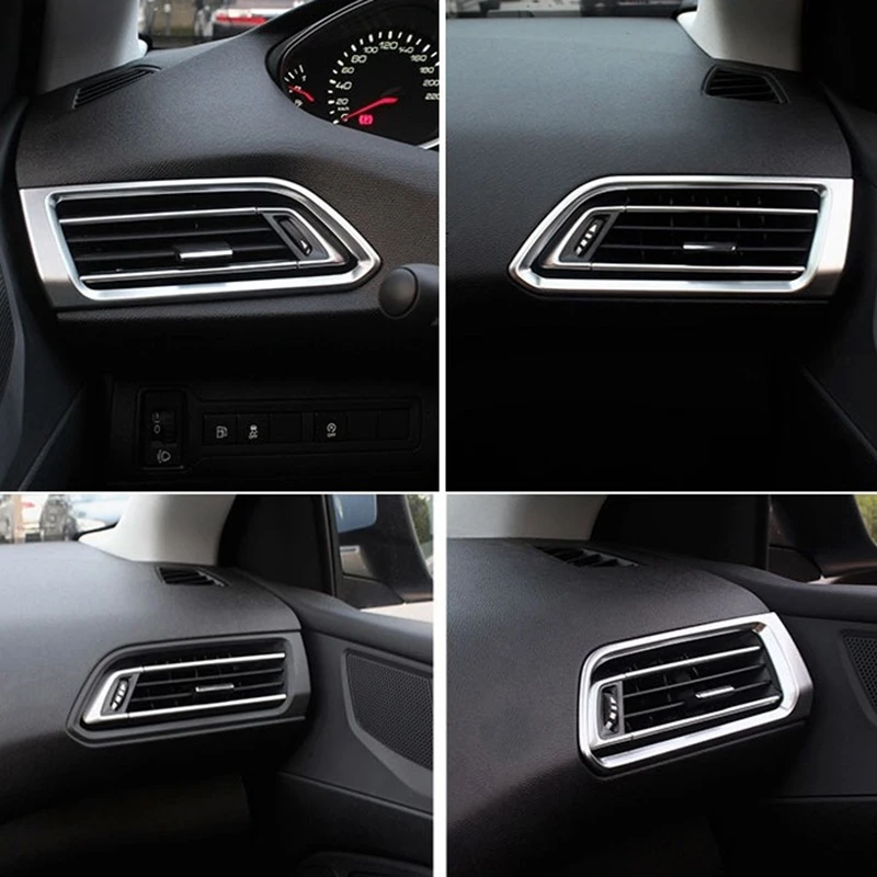 Автомобильные аксессуары Lr выход кондиционера декоративная крышка Abs для Peugeot 308