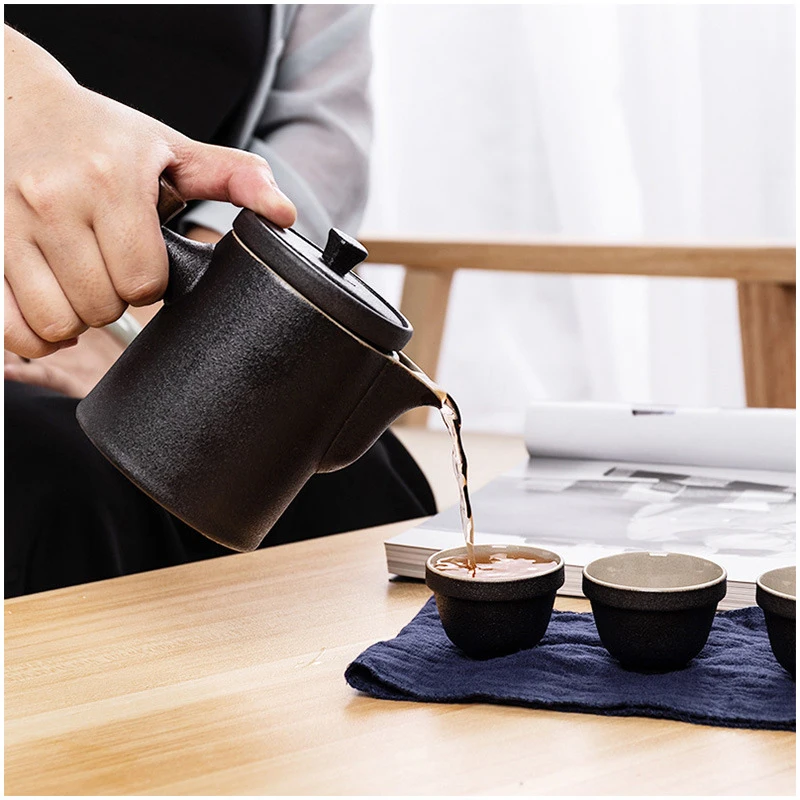 Китайский дорожный керамический портативный чайник фарфоровые чайные чашки Gaiwan