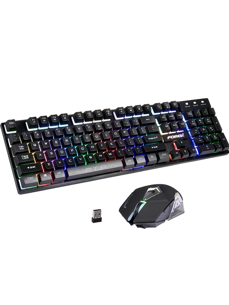 

Mechanical Keyboard Mouse Wireless Keyboards LED Backlit Keyboard And Mouse Gaiming Computer Accessories