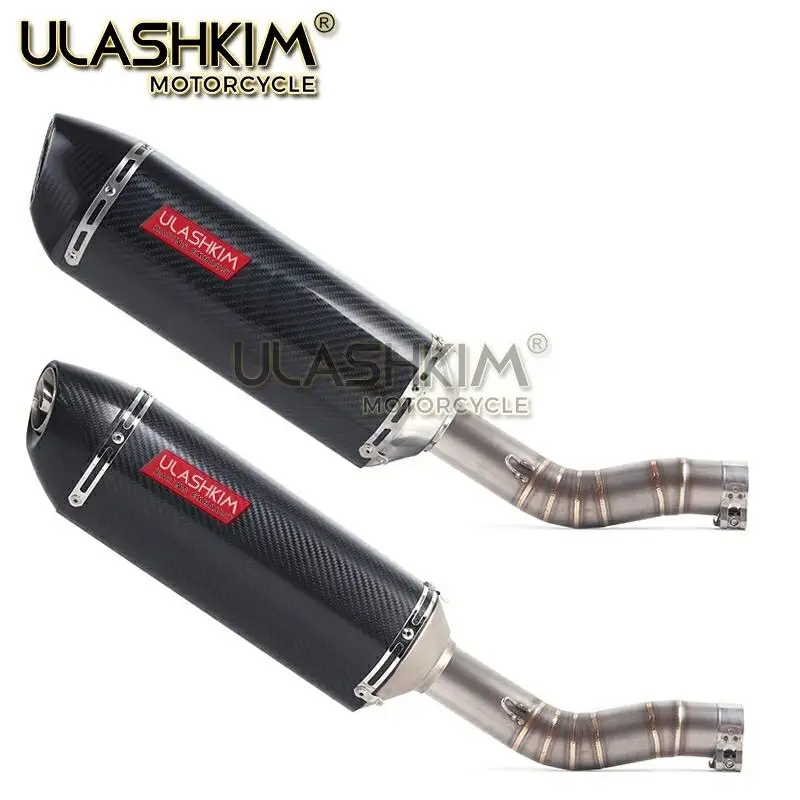 Мотоцикл Полная система глушитель выхлопной трубы среднего звена скольжения для