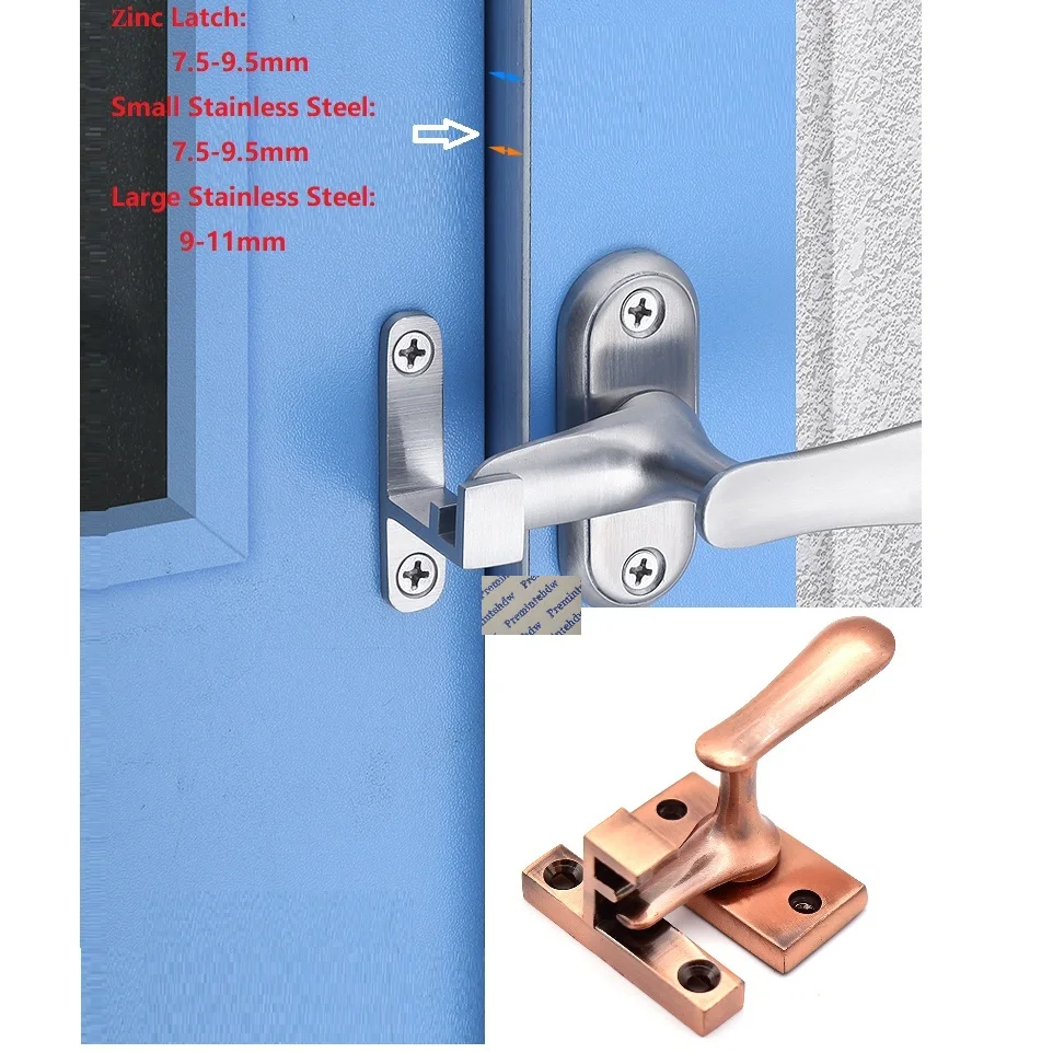 Защелка для окна и двери из нержавеющей стали с винтами 2 шт./лот | Обустройство