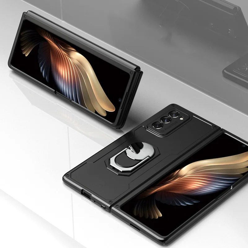 Armor Case For Samsung Galaxy Z Fold 2 5G Case Anti-knock Protection With Ring Hard Cover for Samsung Z Fold 2 W21