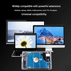 Пластиковый прозрачный чехол для жесткого диска 2,5 дюйма SATA 3 к USB 3,0, корпус для бытового компьютера, детали безопасности