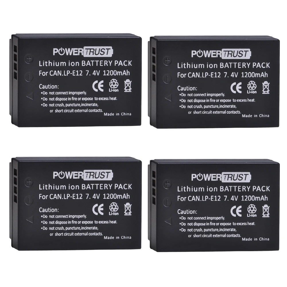 LP E12 LPE12 1200mAh батареи для камеры Canon SX70 HS Rebel SL1 EOS M M2 M10 M50 M100 M200 аккумулятор|battery lp e12|lp