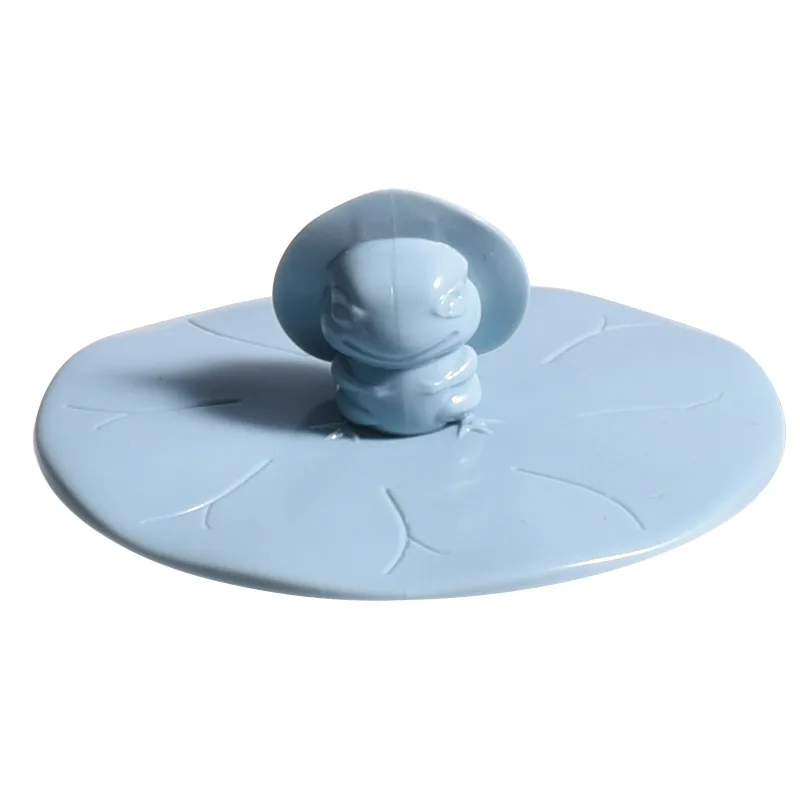 

Cartoon Frog Shower Drain Stopper Plug Bathtub Cover Silicone Bathtub Strainers Protectors Hair Catchers for Floor Bathroom