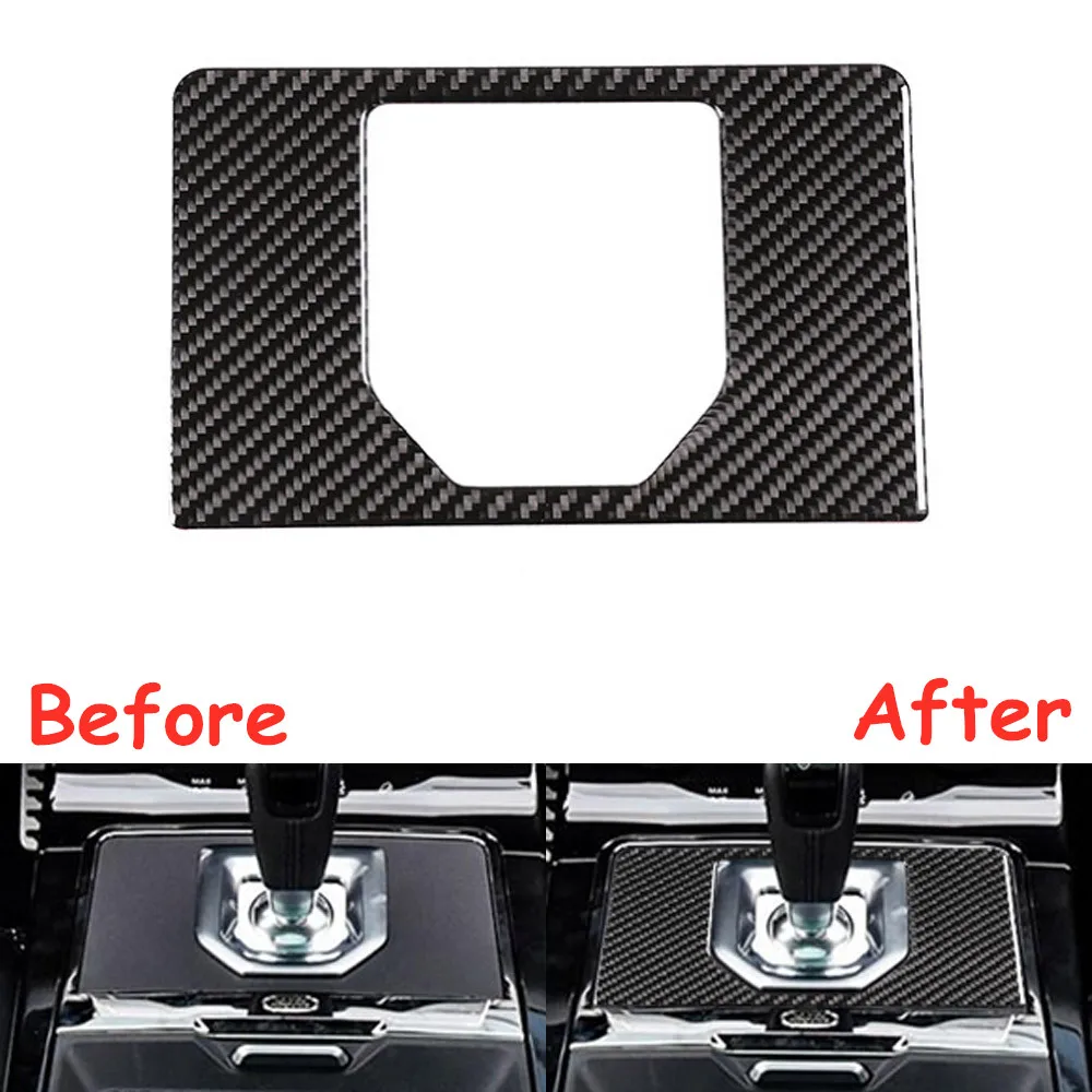 

For Land Rover Evoque 2020 Car Gear Shift Panel Cover Sticker Car Styling Moldings Real Carbon Fiber