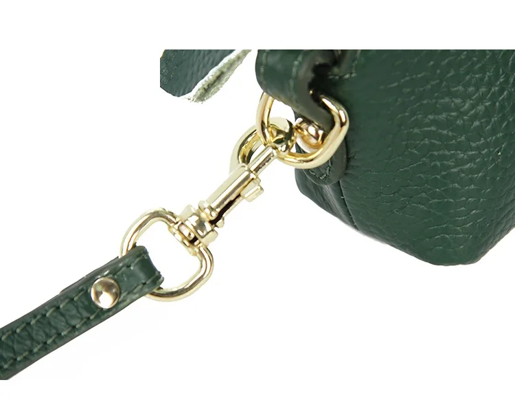 Женский Длинный кошелек из натуральной кожи сумочка на молнии с ремешком