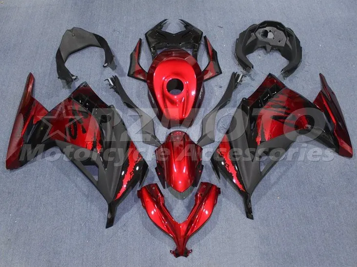 

New ABS Motorcycle whole Fairings Kit Fit for kawasaki Ninja300 EX300 13 14 15 16 17 18 19 Bodywork set + Tank cover Red