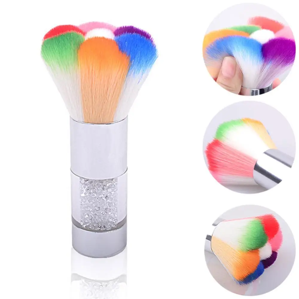 

Soft Head Nail Dust Clean Powder Brush Single Acrylic&UV Gel Nail Art Cleaner Remover Brush Beauty Colorful Tool Nail Accessorie